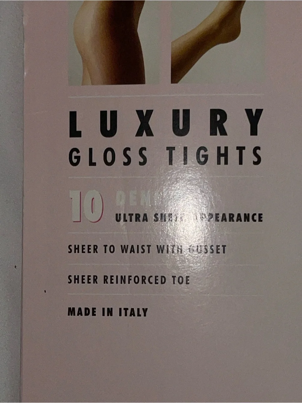 GIPSY Barely Black 10 Denier Gloss Tights Sz: M SKU: 0914-17